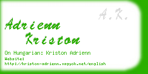 adrienn kriston business card